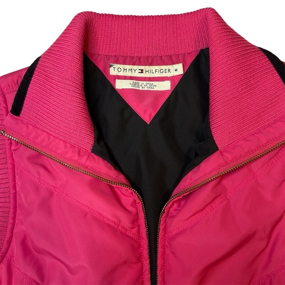 Tommy Hilfiger Pink Quilted Vest. Size Medium - Picture 4 of 7